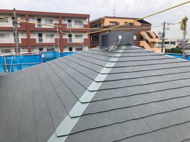 安城市K様邸　カラーベスト葺き替え工事