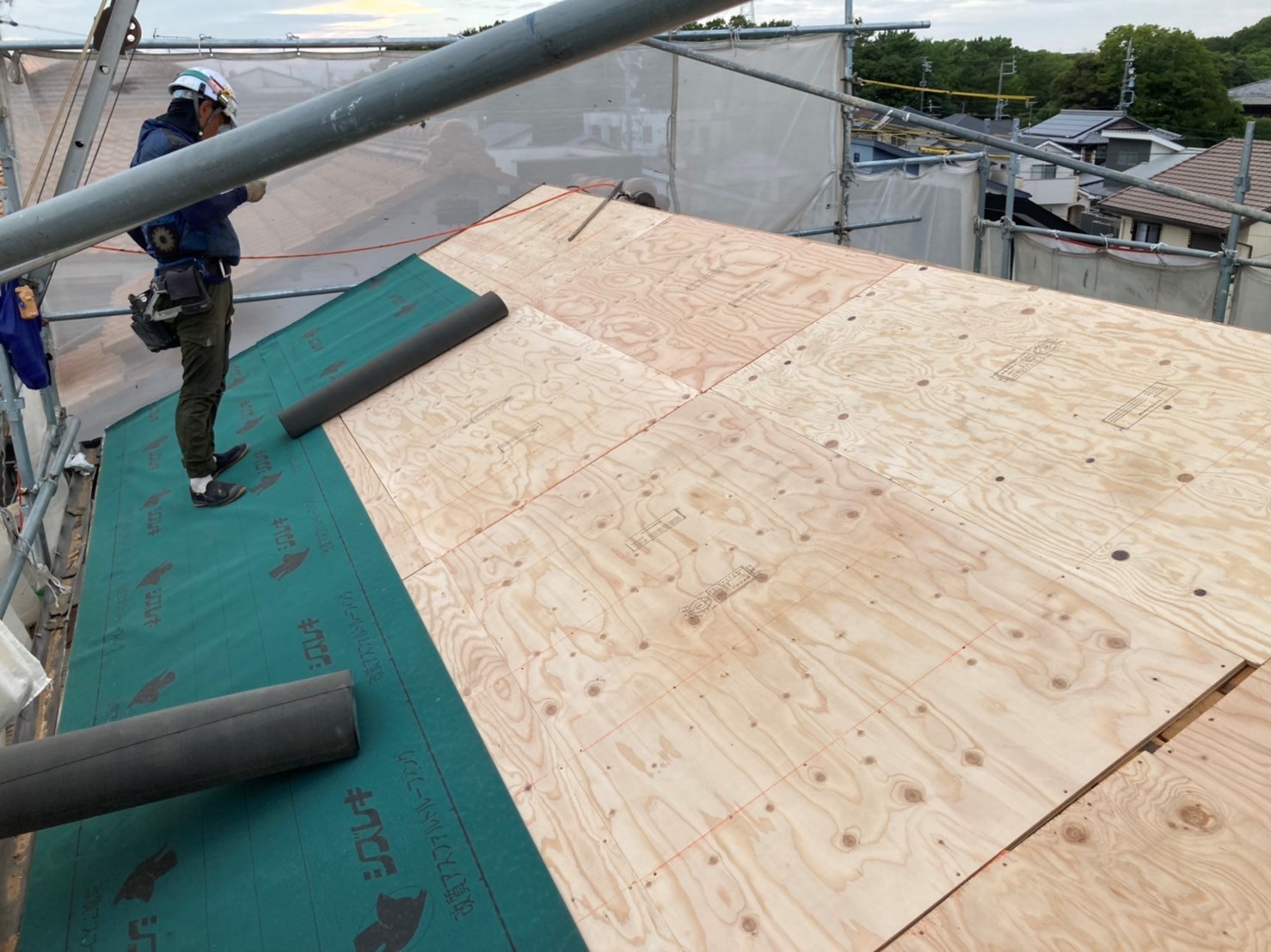 屋根防水に　ルーフィングの力を