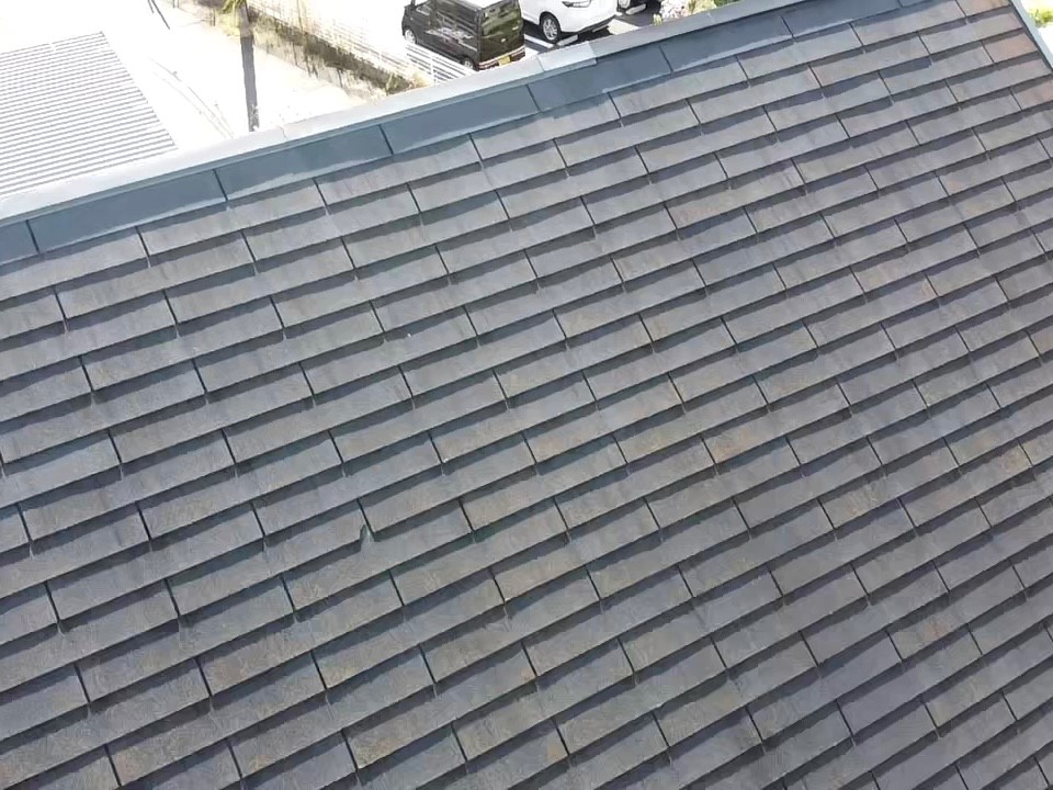 安城市O様邸　屋根の定期点検　屋根材が飛んできた？！
